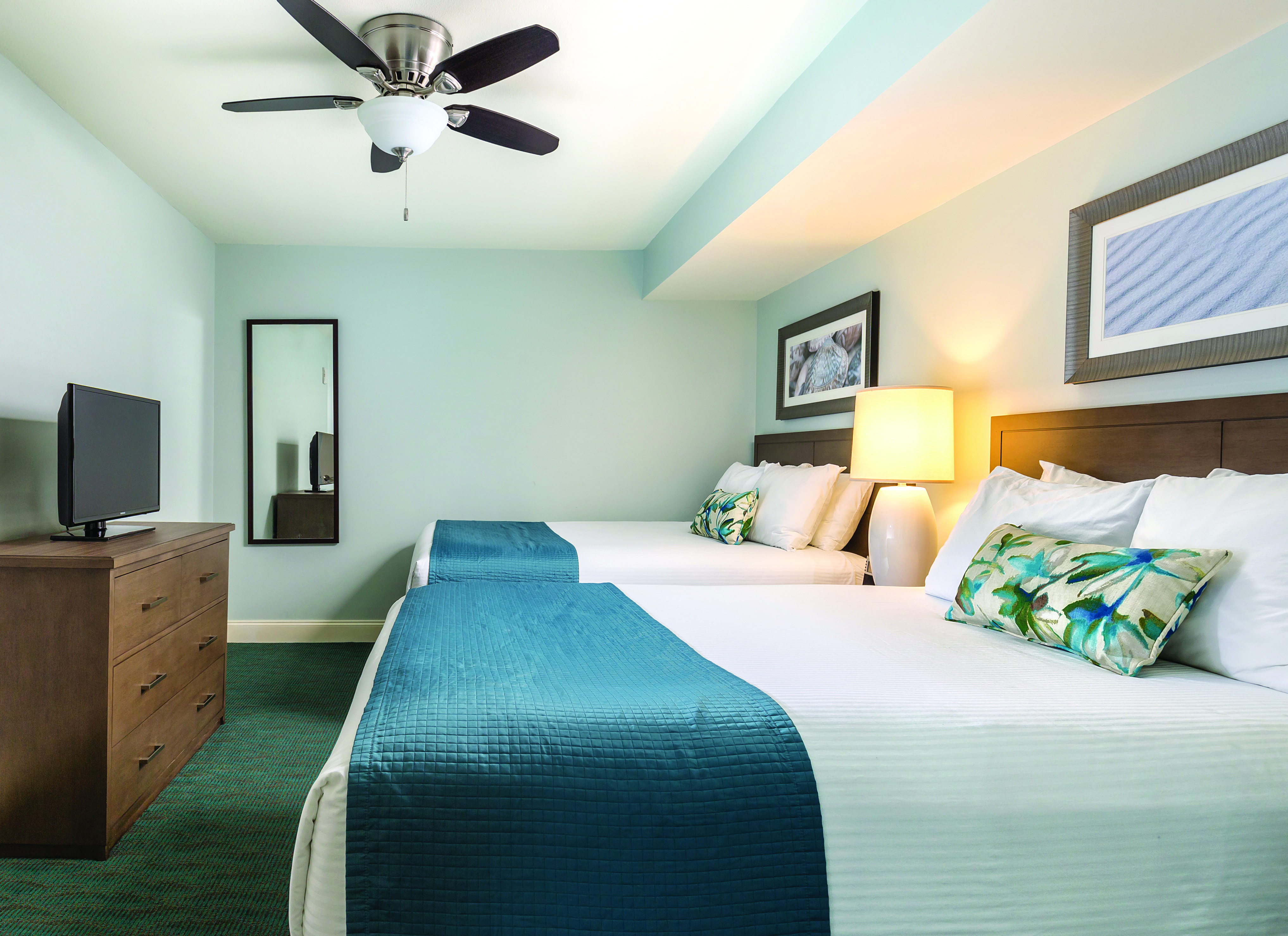 Guest room at the Club Wyndham Towers on the Grove at North Myrtle in North Myrtle Beach, South Carolina